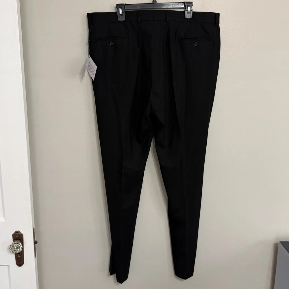 NEW Brooks Brothers Men 46L (40x34) Black Explorer Vitale Barberis Canonico Suit
